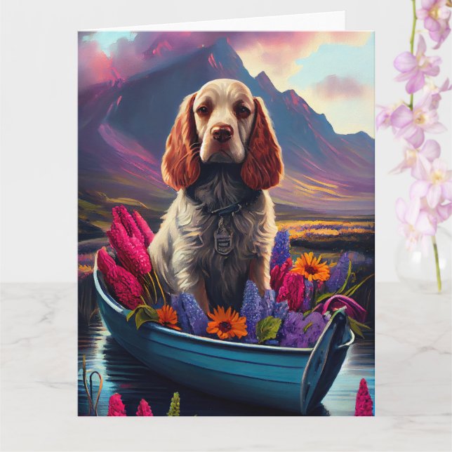 Cocker Spaniel på åra: Ett naturskönt äventyr Kort (Orkide)