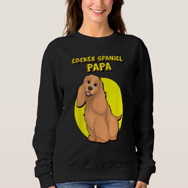 Cocker Spaniel Papa Red Cocker Spaniel Dog Father T Shirt (Framsida)