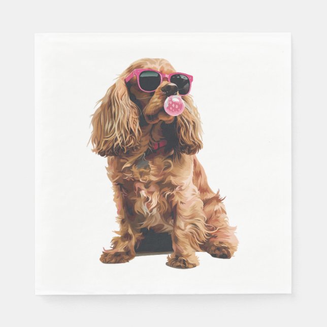 Cocker Spaniel Pappersservett (Framsidan)