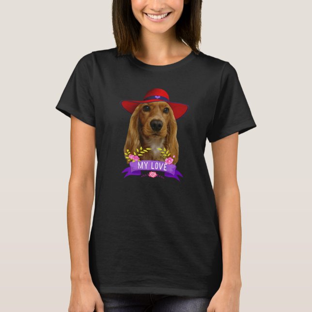 Cocker Spaniel Poplove Cocker Spaniels Dad Mom T Shirt (Framsida)