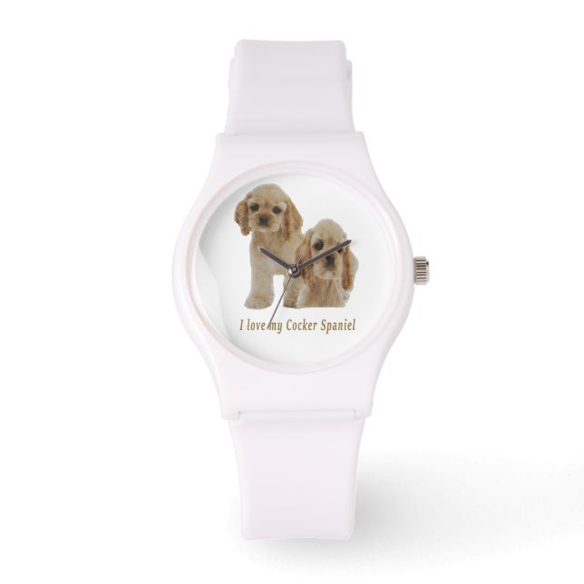 Cocker spaniel puppies armbandsur (Framsida)