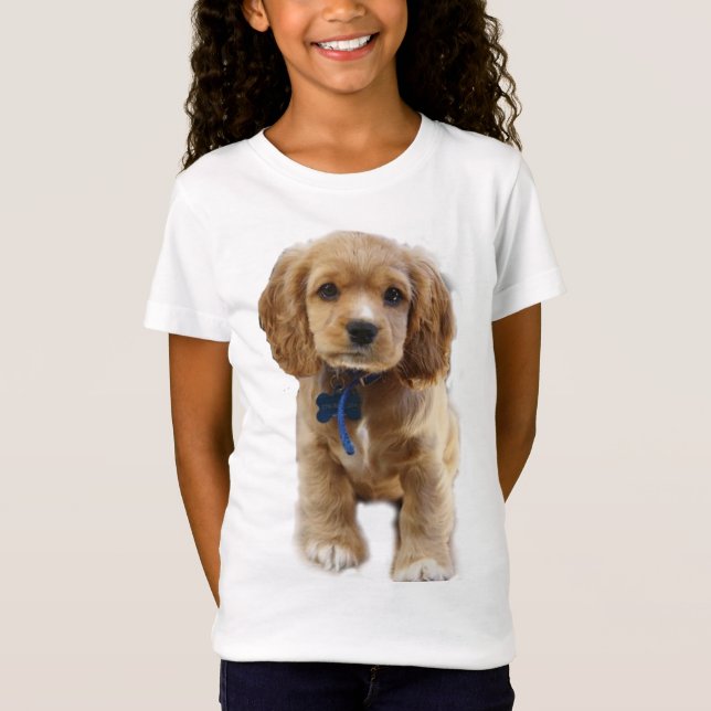 Cocker spaniel Puppy T Shirt (Framsida)