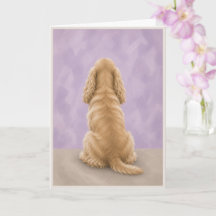 Cocker Spaniel Rainbow Bridge Sympati Kort