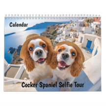 Cocker Spaniel Selfie-turné - Reskalender