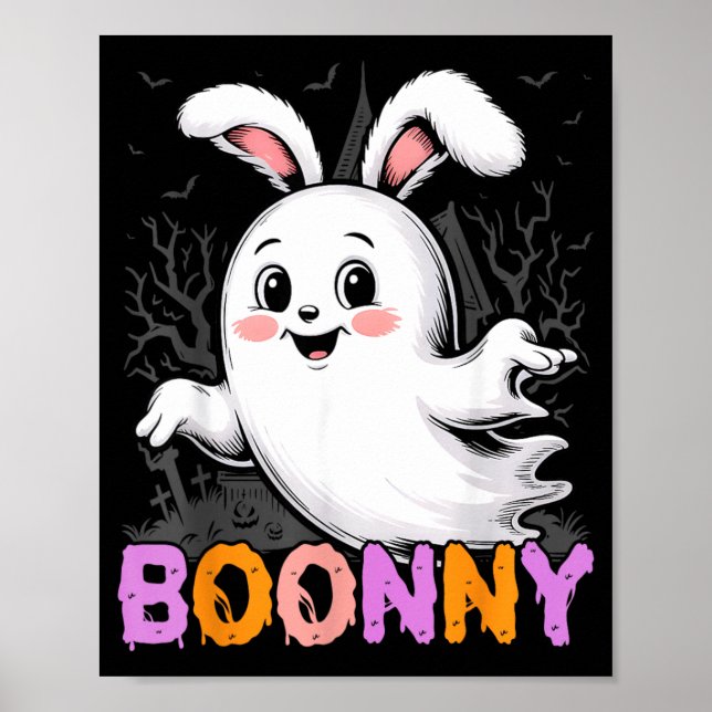 Cocker Spaniel Spökhund Halloween Män Kvinnor Barn Poster (Framsidan)