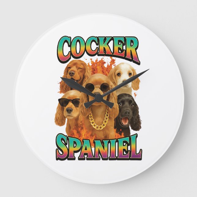 Cocker Spaniel  Stor Klocka (Framsida)