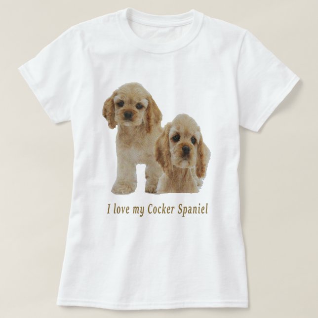 Cocker spaniel t shirt (Design framsida)