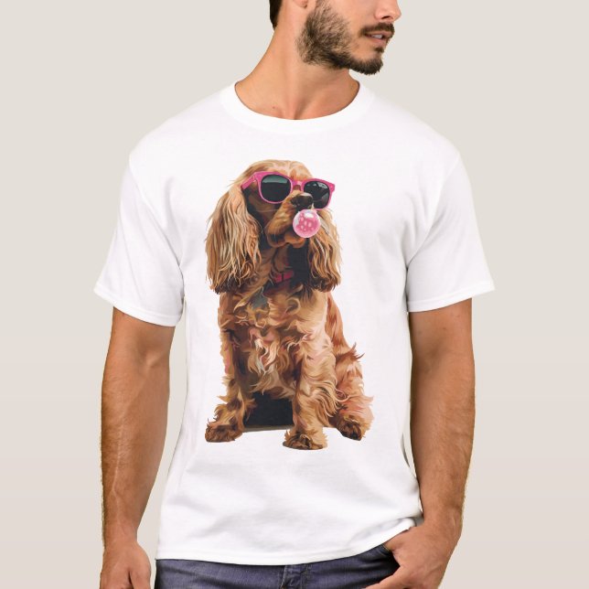 Cocker Spaniel T Shirt (Framsida)
