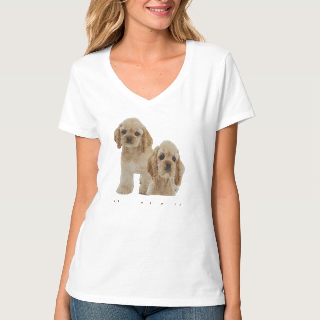 Cocker spaniel t-shirts (Framsida)