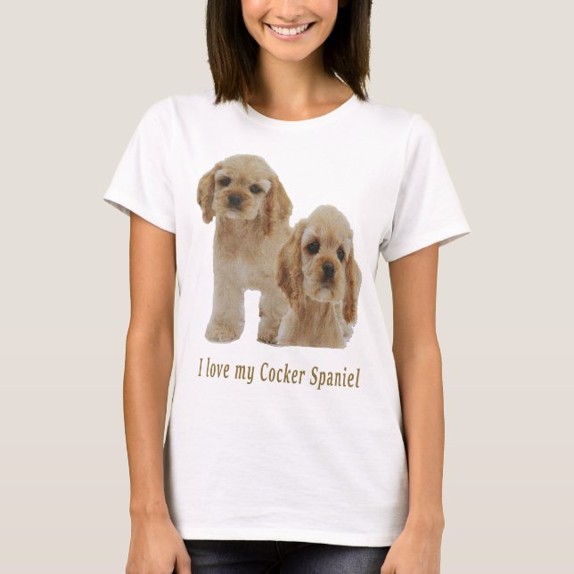 Cocker spaniel t-shirts (Framsida)