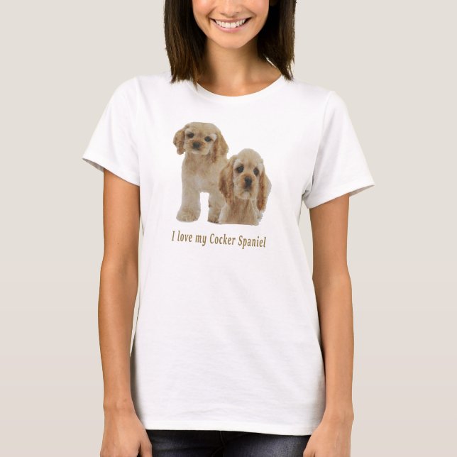 Cocker spaniel t-shirts (Framsida)