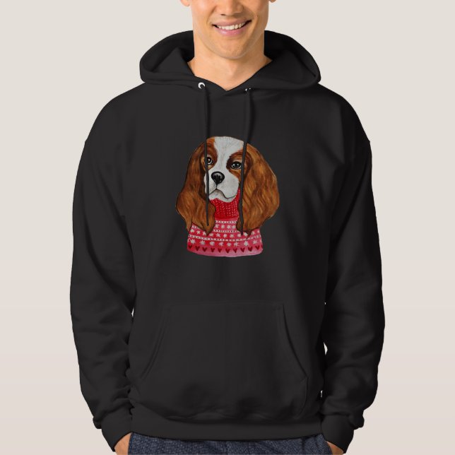 Cocker Spaniel Ugly Christmas Sweater Cocker Spani Hoodie (Framsida)