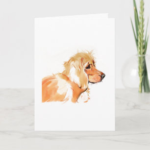 Cocker Spaniel Välkomstkort, Akvarell Kort