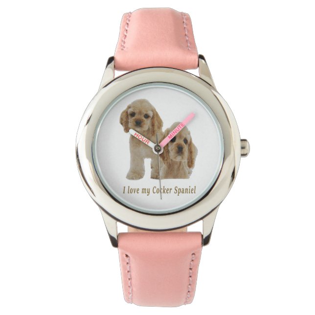 cocker spaniels armbandsur (Framsida)