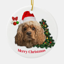 Cocker Spaniels Julgransprydnad Keramik
