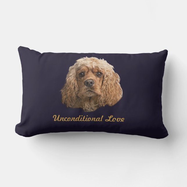 cocker spaniels lumbarkudde (Framsida)