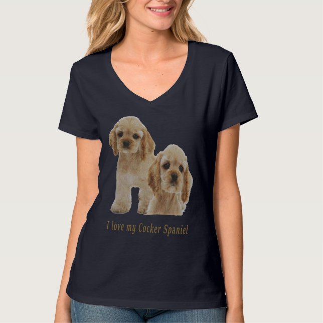 cocker spaniels t shirt (Framsida)
