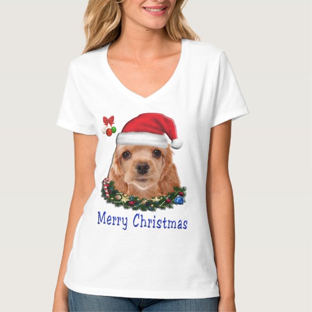 Cocker Spaniels T Shirt (Framsida)