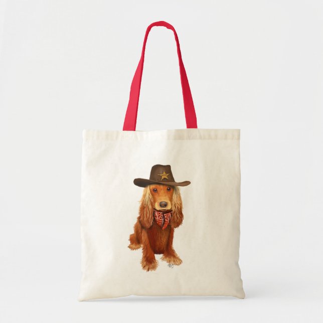 Cocker Spansk Cowboy Tygkasse (Framsidan)