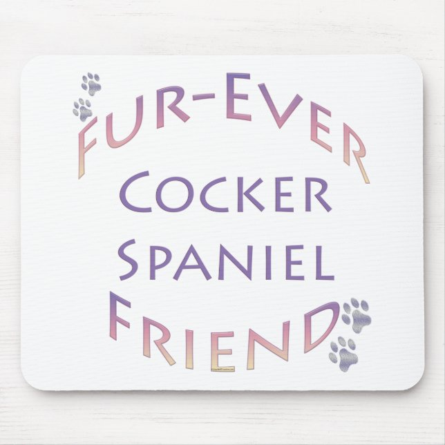 Cocker Spansk Furever Musmatta (Framsidan)
