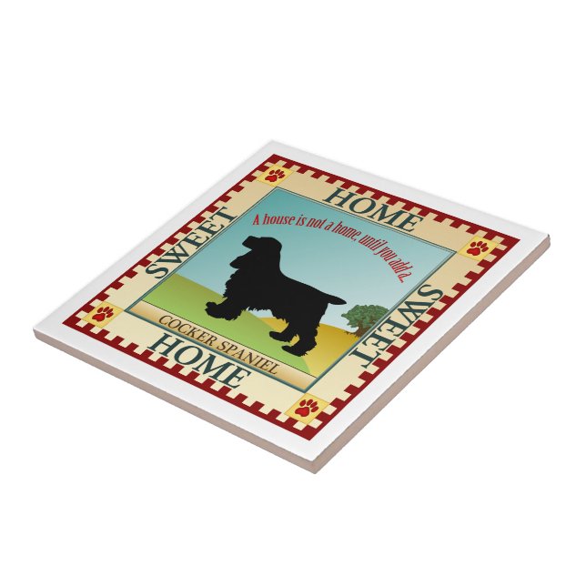 Cocker Spansk Kakelplatta (Sidan)