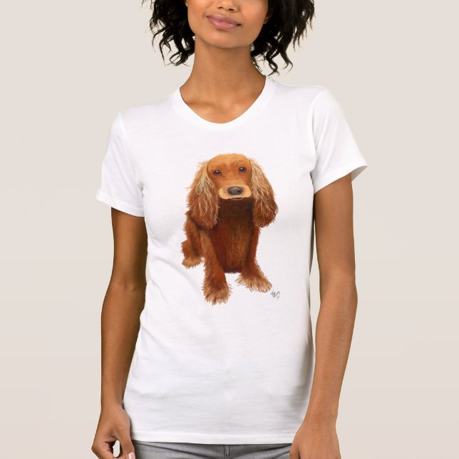 Cocker Spansk Plain T-shirt (Framsida)