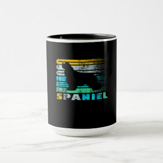 Cocker Spansk | Retro Black Cocker Spain Mugg