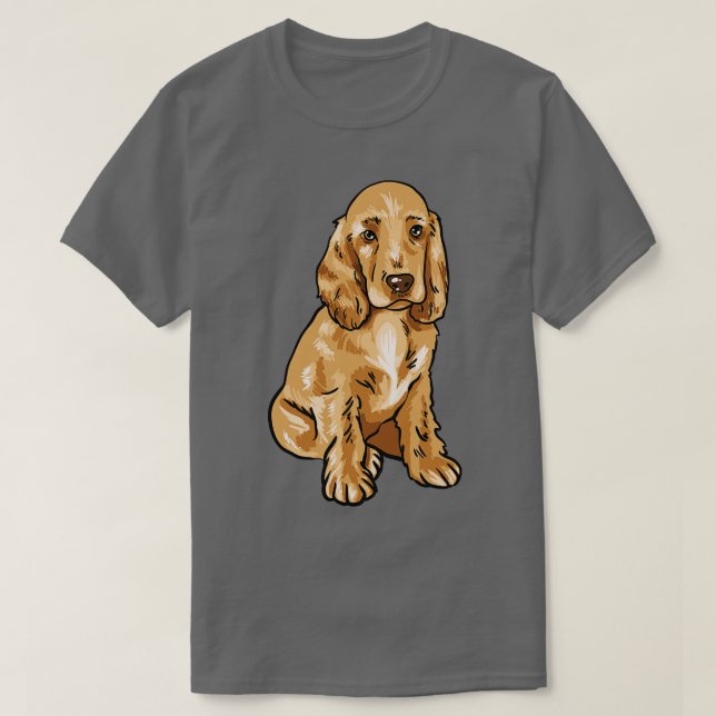 Cocker Spansk T Shirt (Design framsida)