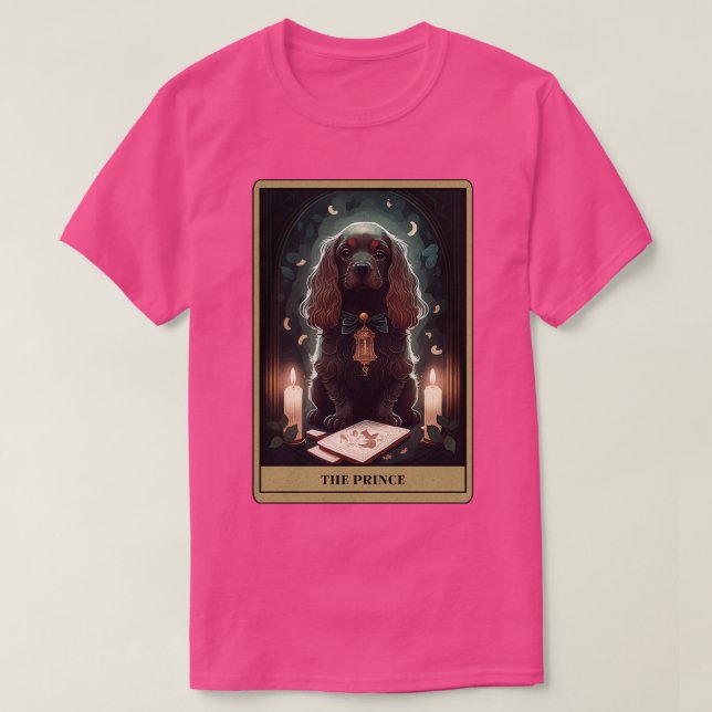 Cocker Spansk Tarot T Shirt (Design framsida)