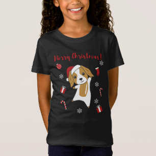 Cocker Spanska julen Hund Winter Animals Hundar T Shirt