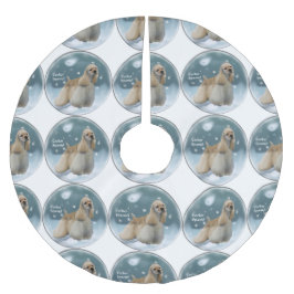 Cocker Spanska julgåvor Julgransmatta Borstad Polyester