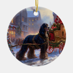Cocker Spanska julsäsongen Julgransprydnad Keramik
