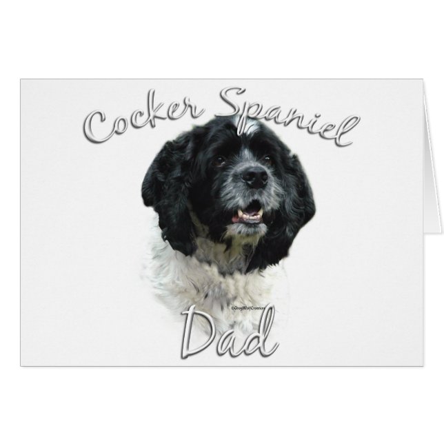 Cocker Spanska Pappa 2 Hälsningskort (Framsidan Horizontal)