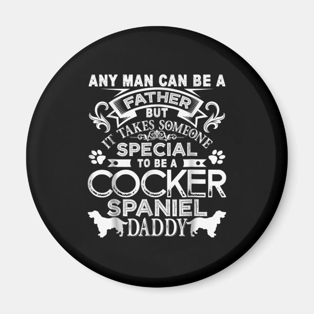 Cocker Spanska| Speciellare att vara en spanjor Da Magnet (Framsidan)
