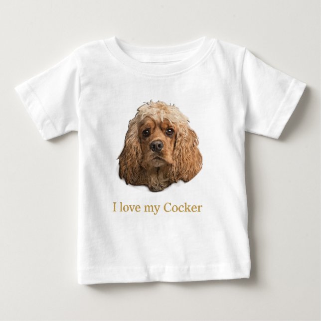 Cocker Spanska t-shirts (Framsida)