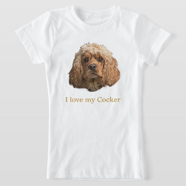 Cocker Spanska t-shirts (Laydown)