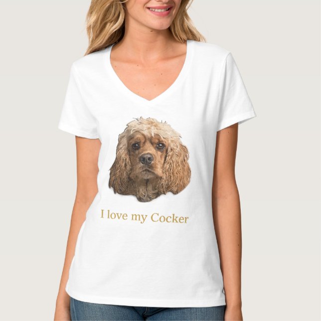 Cocker Spanska t-shirts (Framsida)