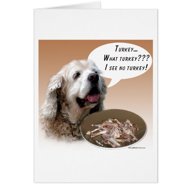 Cocker Spanska Turkiet Hälsningskort (Framsidan)