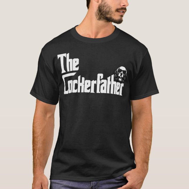 Cockerfadern Cocker Spaniel Hundpappa T Shirt (Framsida)