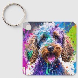 Cockerpoo Hund Nyckelring