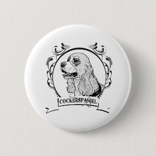 Cockerspaniel T-tröja Knapp