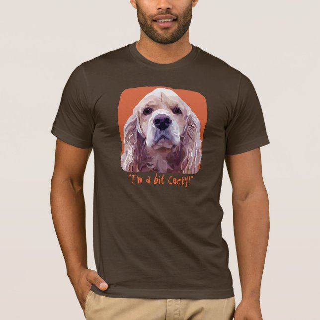 Cockerspanielinställningen "bet jag förmiddag a tee (Framsida)