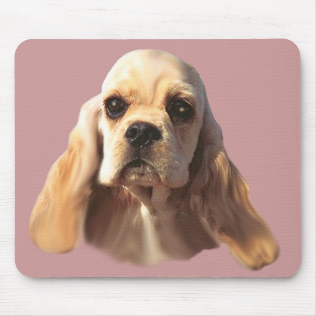 CockerspanielSpaniel Blondie Mousepad Musmatta (Framsidan)