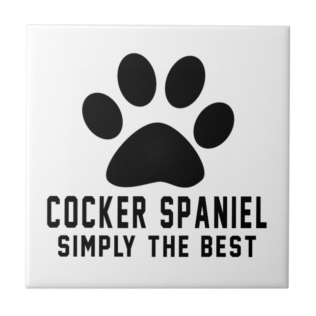 CockerspanielSpaniel enkelt det bäst Kakelplatta (Framsidan)