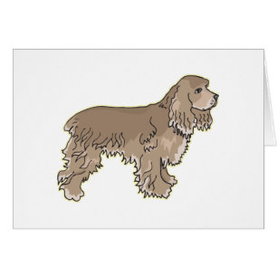 CockerspanielSpaniel Hälsningskort