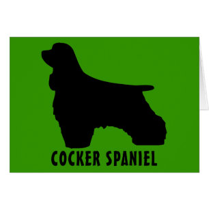 CockerspanielSpaniel Hälsningskort