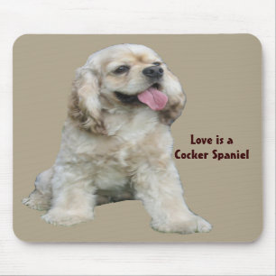 CockerspanielSpaniel oemotståndliga Mousepad Musmatta