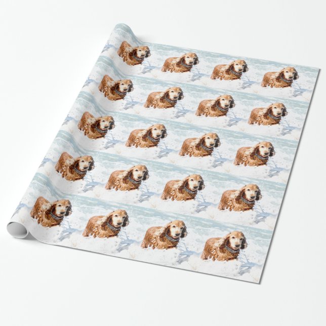 CockerspanielSpaniel Presentpapper (Utrullad)
