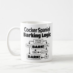 CockerspanielSpaniel som skäller logik Kaffemugg