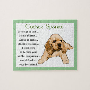 CockerspanielSpanielarv av kärlek Pussel